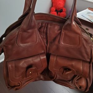 Bulga XL Leather Tote Bag
